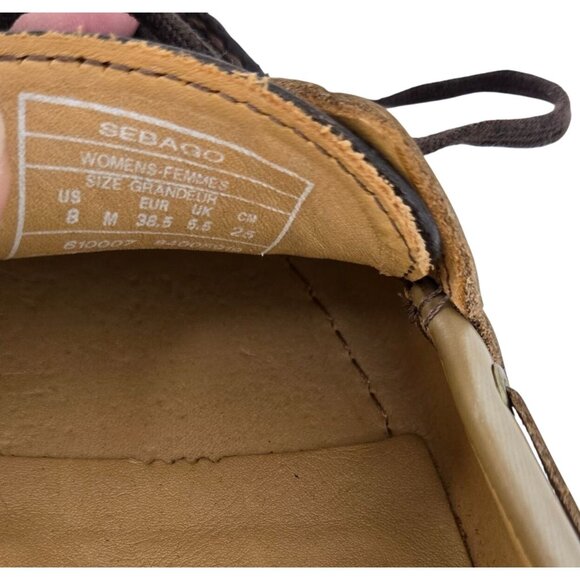 Sebago Dockside Leather Two-Tone Lace up Loafers Size 8 - Picture 4 of 8